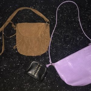 2 purses & a wristlet